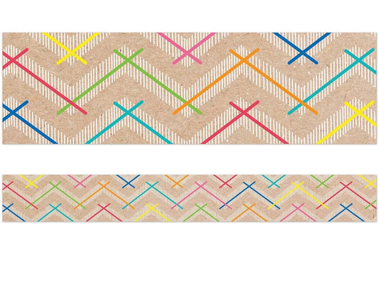 Krafty Pop! Colorful Chevron Border - US 9544