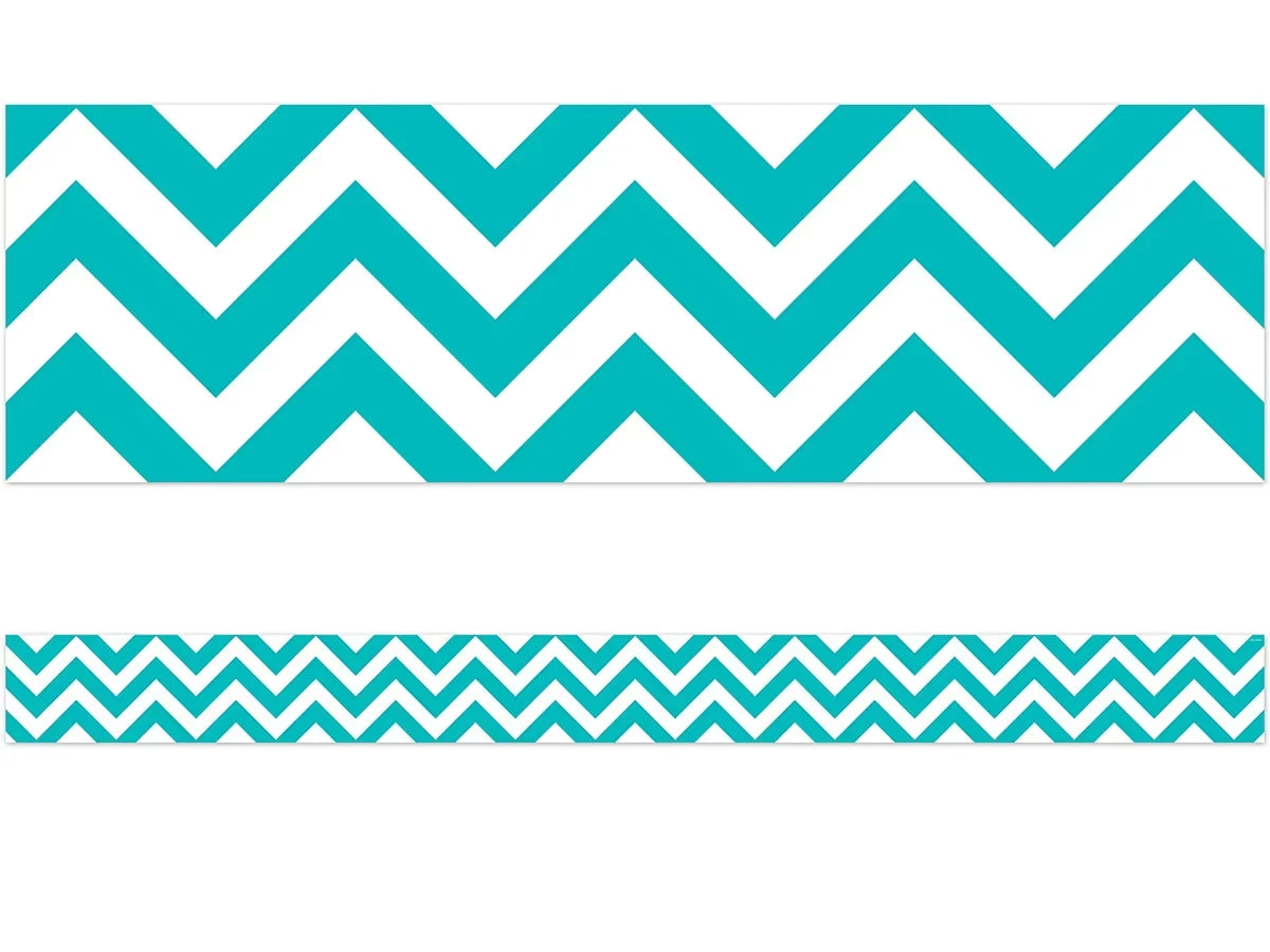 Turquoise Chevron Border - US 2786