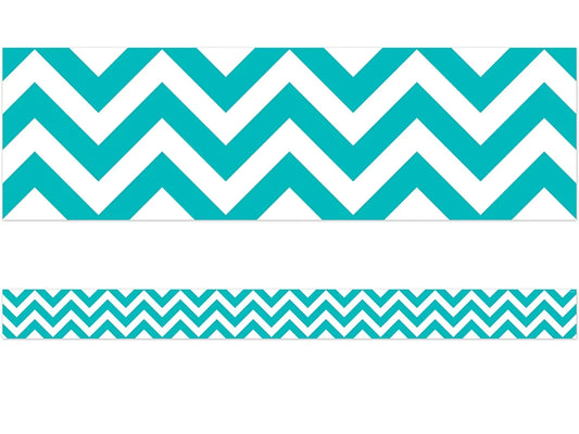 Turquoise Chevron Border - US 2786