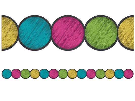 Chalkboard Brights Circle Border - US 3280