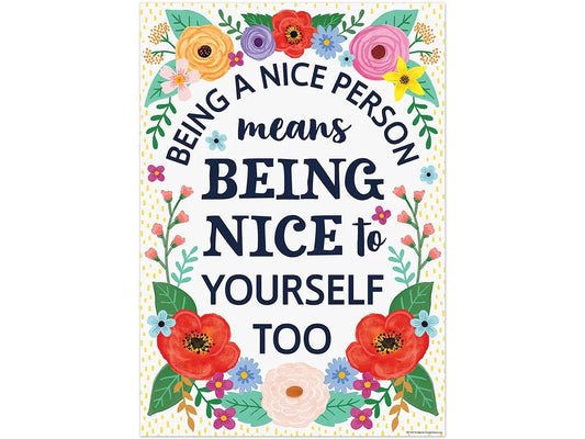 Wildflowers Being a Nice Person Poster - US 4392