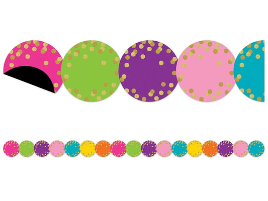 Confetti Circle Magnetic Border - US 6130