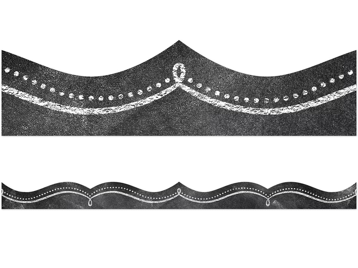 Chalk It Up! Dotted Swirl Border - US 9006