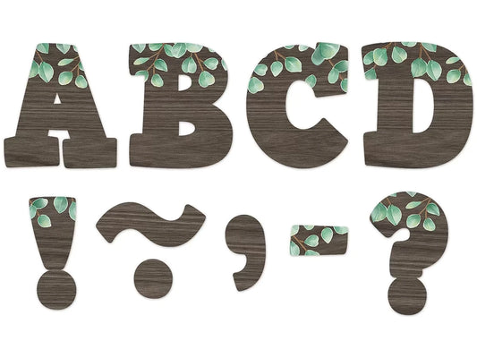 Eucalyptus 3" Magnetic Punch-Out Letters - US 4052