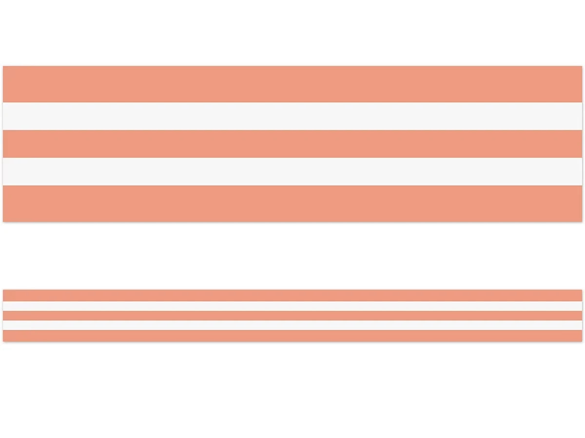 Coral Striped Border - US 9086