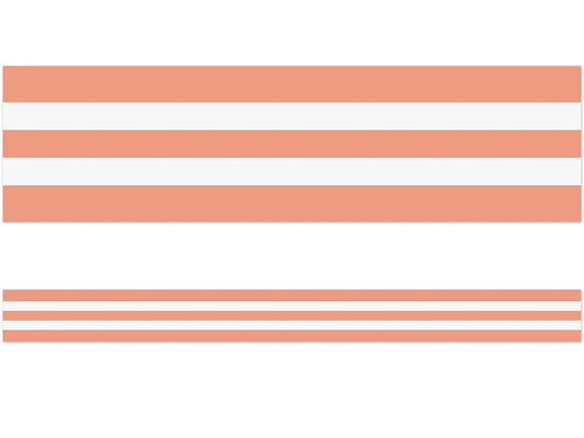 Coral Striped Border - US 9086