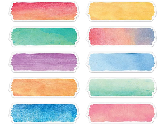 Watercolor Label Accents - US 7748