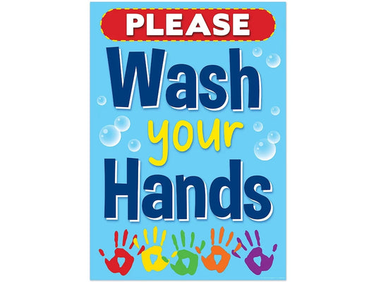 Please Wash Your Hands Poster - US 5909