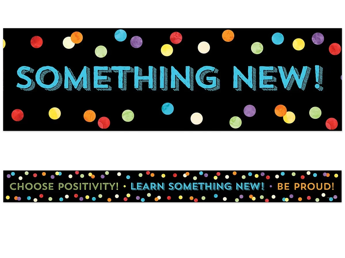 Celebrate Learning Think Positive Border - US 6484