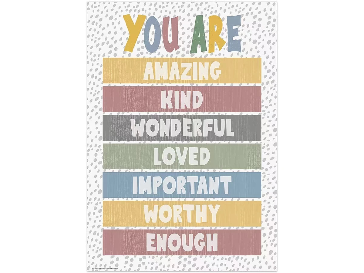 Classroom Cottage You Are Enough Poster - US 9651
