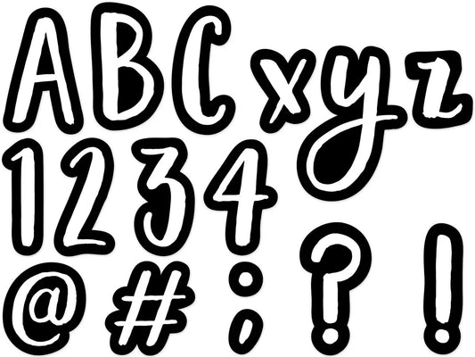 Bold & Bright 4" Punch-Out Letters - US 9409
