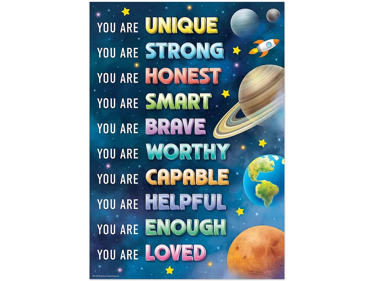 Outer Space Crew You Are Unique Poster - US 2775