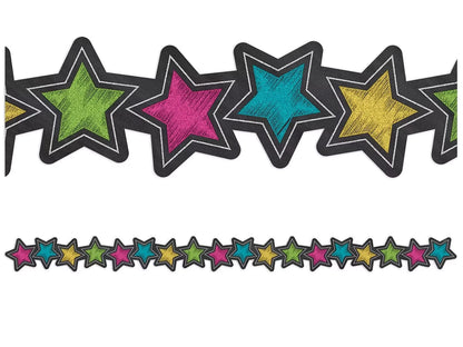 Chalkboard Brights Star Border - US 3678
