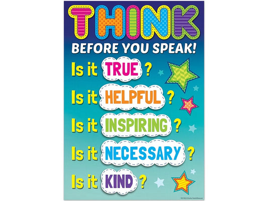Think Before You Speak Poster - US 4843