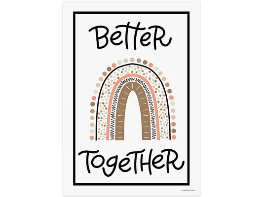 Better Together Boho Rainbow Poster - US 5426
