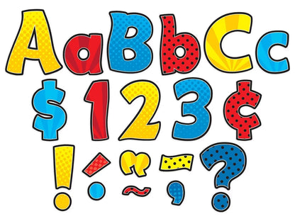 Superhero 4" Punch-Out Letters - US 8336