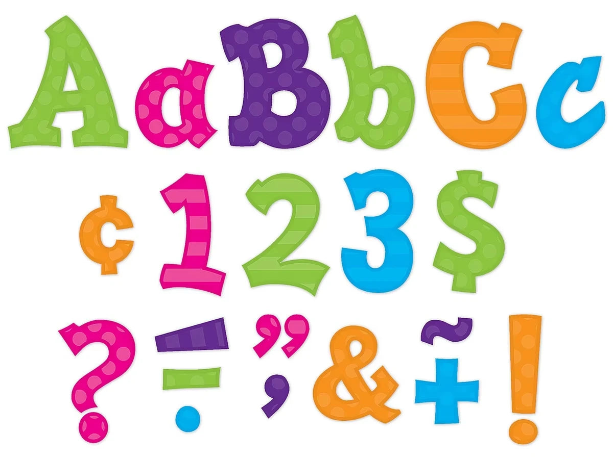 Sassy 5" Punch-Out Letters - US 6212