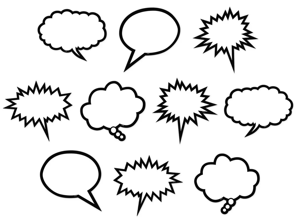 Superhero Speech & Thought Bubble Accents - US 5711