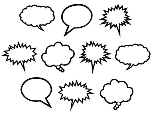 Superhero Speech & Thought Bubble Accents - US 5711