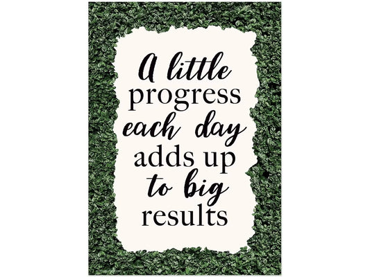 Modern Farmhouse A Little Progress Poster - US 7447