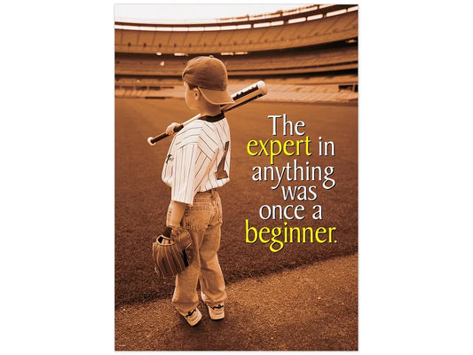 The Expert in Anything Was Once a Beginner Poster - US 6958
