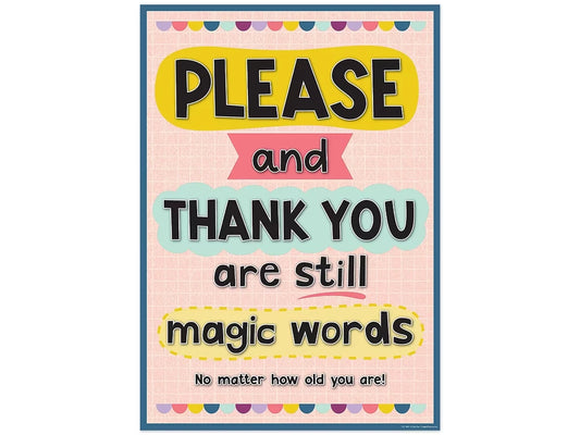 Oh Happy Day! Please and Thank You Poster - US 8154