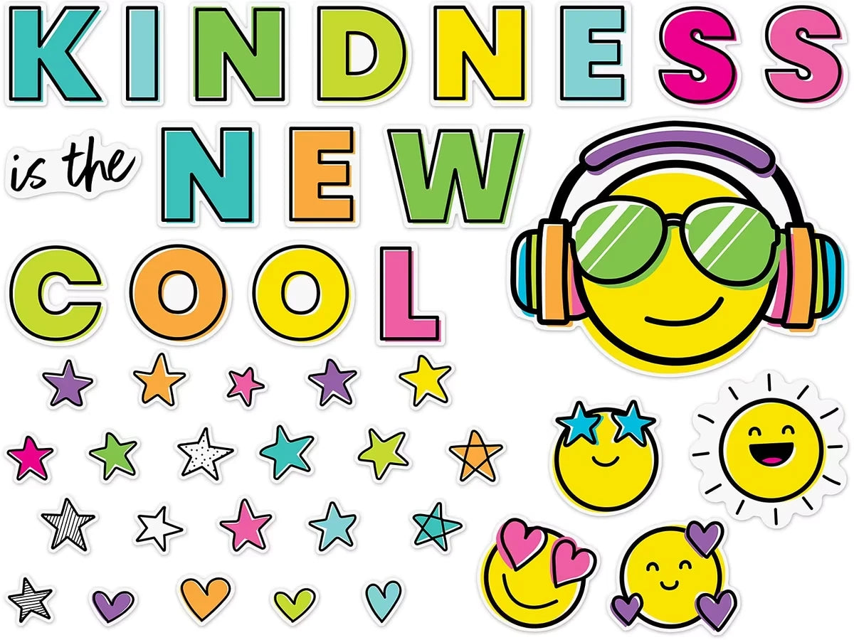 Kind Vibes Kindness Is the New Cool Bulletin Board Set - US 5079