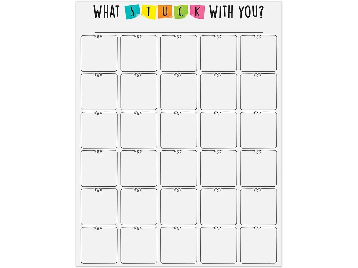 What Stuck with You? Reference Poster - US 2977