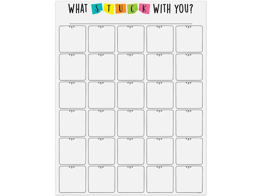 What Stuck with You? Reference Poster - US 2977