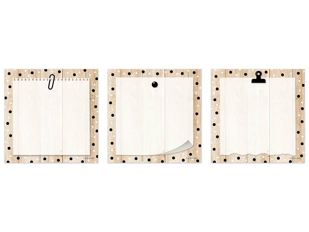 Polka Dot Wood Mini Accents - US 3232