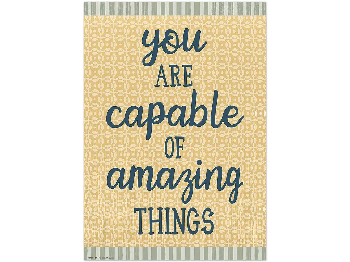 Classroom Cottage You Are Capable of Amazing Things Poster - US 3163
