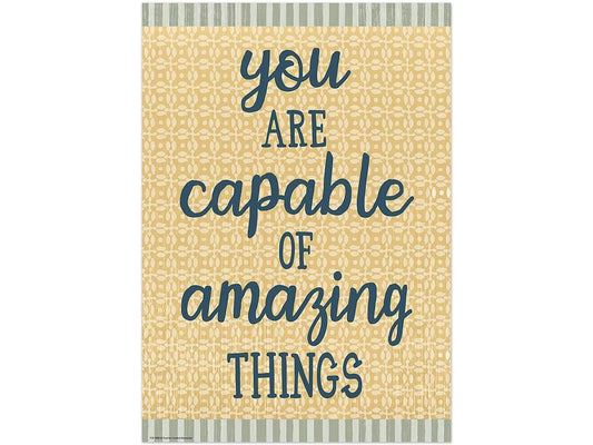 Classroom Cottage You Are Capable of Amazing Things Poster - US 3163