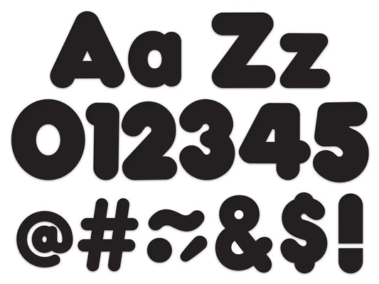 Black 4" Punch-Out Letters - US 2275