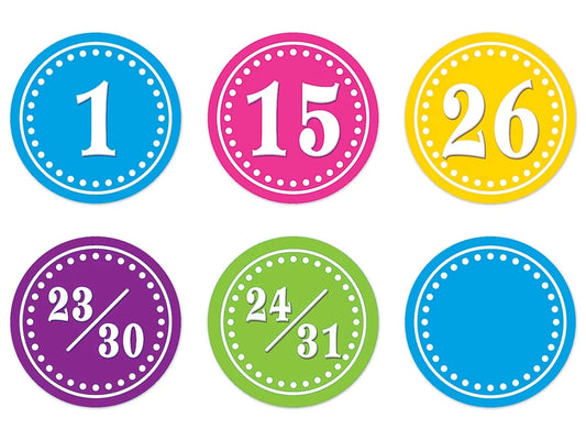 Bright Circle Calendar Mini Accents - US 8686