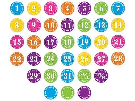 Bright Circle Calendar Mini Accents - US 8686