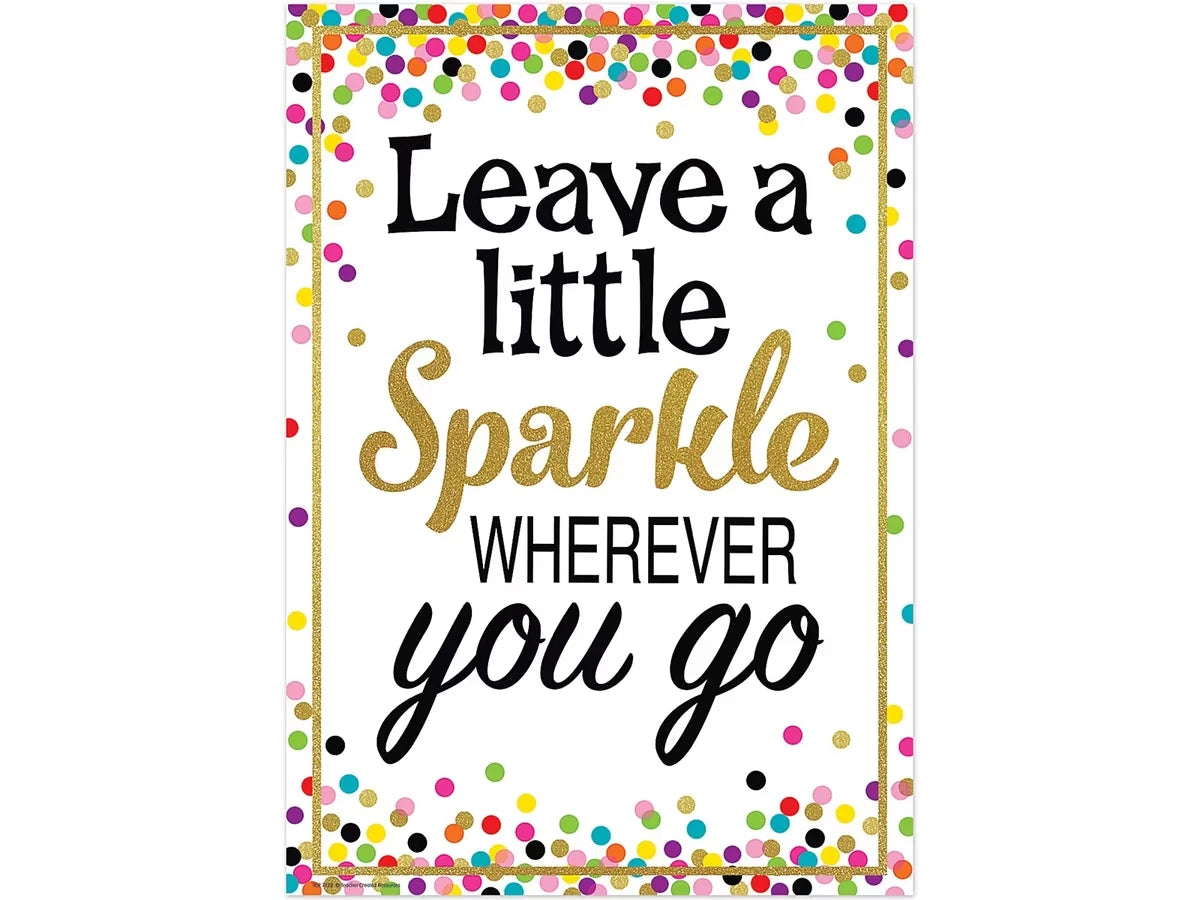 Confetti Leave a Little Sparkle Poster - US 5264