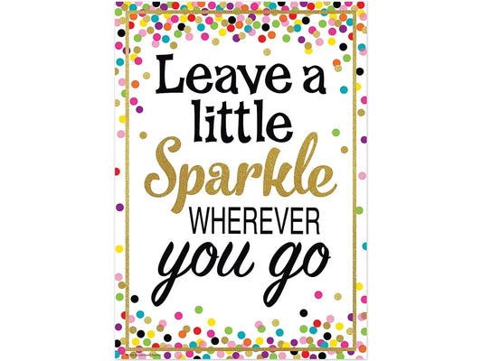 Confetti Leave a Little Sparkle Poster - US 5264