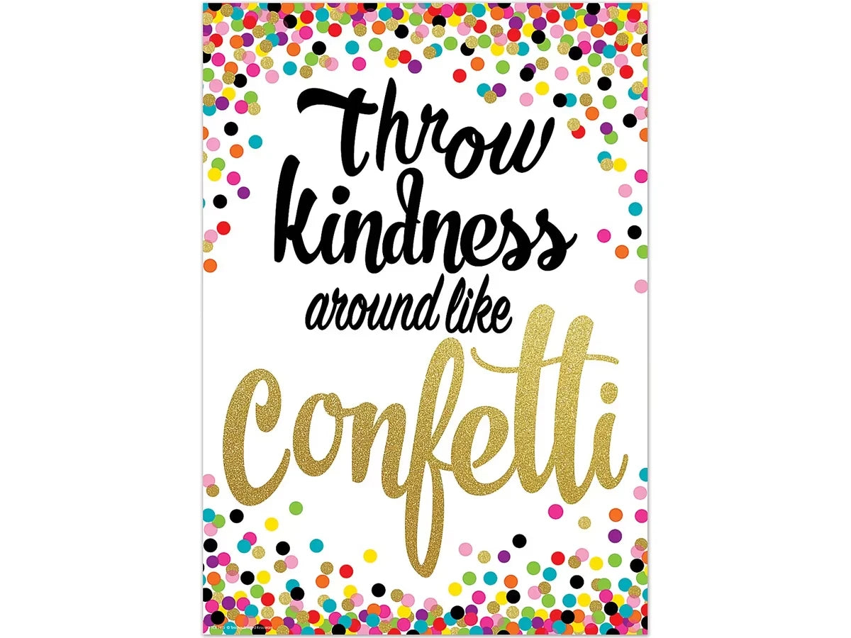 Confetti Throw Kindness Around Poster - US 3828