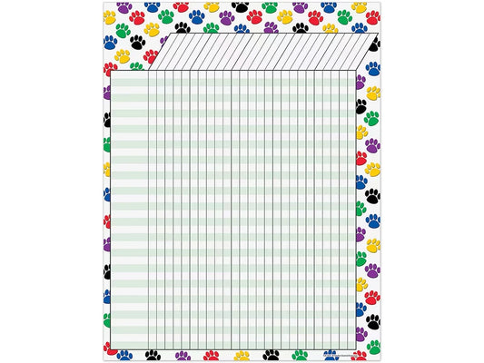 Paw Print Incentive Chart - US 8267