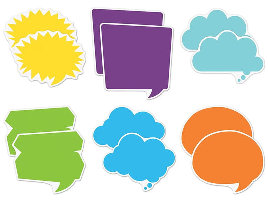Colorful Speech & Thought Bubble Accents - US 3081