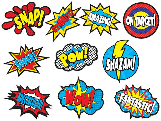Superhero Word-Burst Accents - US 6861