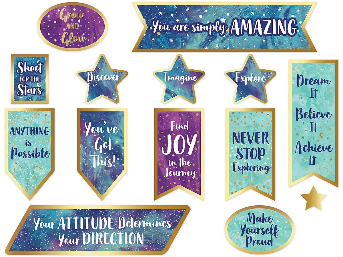 Galaxy Motivational Bulletin Board Set - US 8396