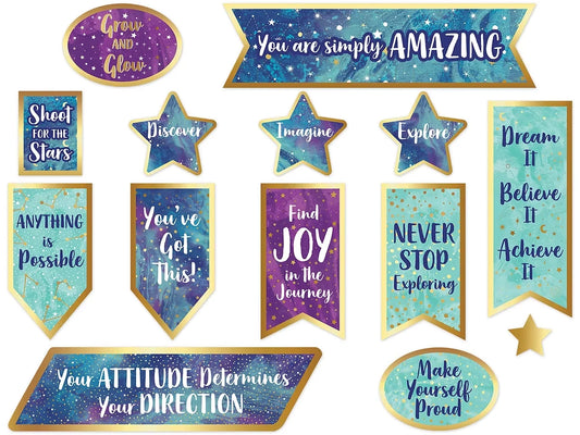 Galaxy Motivational Bulletin Board Set - US 8396