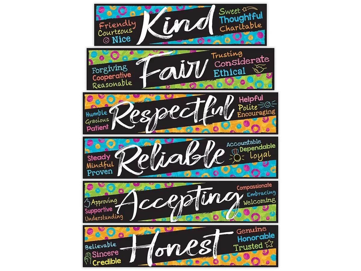 Color Harmony® Character Traits Bulletin Board Set - US 5658