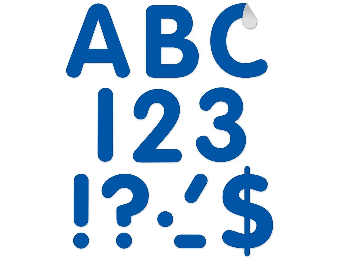 Blue Classic 4" Punch-Out Letters - US 1502