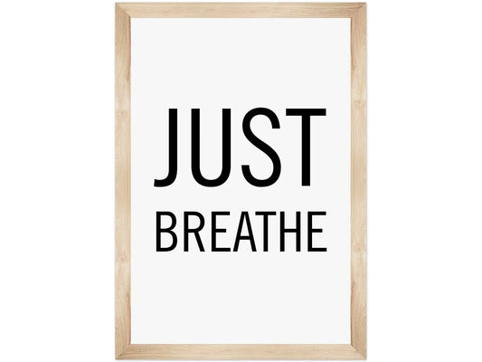 Simply Boho Just Breathe Poster - US 7570