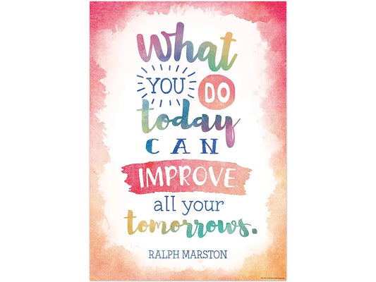 Watercolor What You Do Today Poster - US 2678