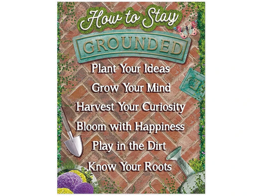 Curiosity Garden How to Stay Grounded Poster - US 4539