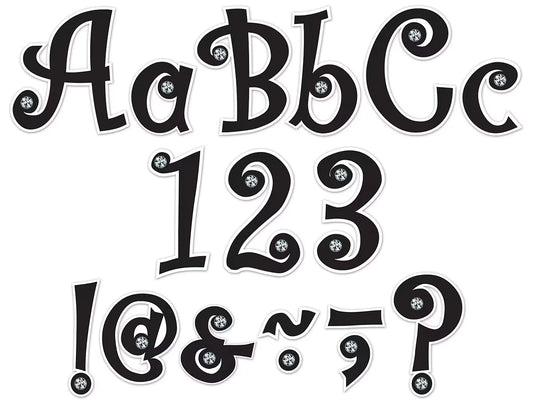 Jeweled 5" Punch-Out Letters - US 3351