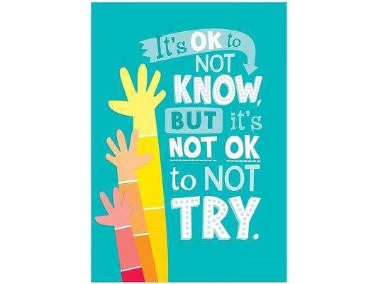 Painted Palette It’s OK to Not Know Poster - US 1308